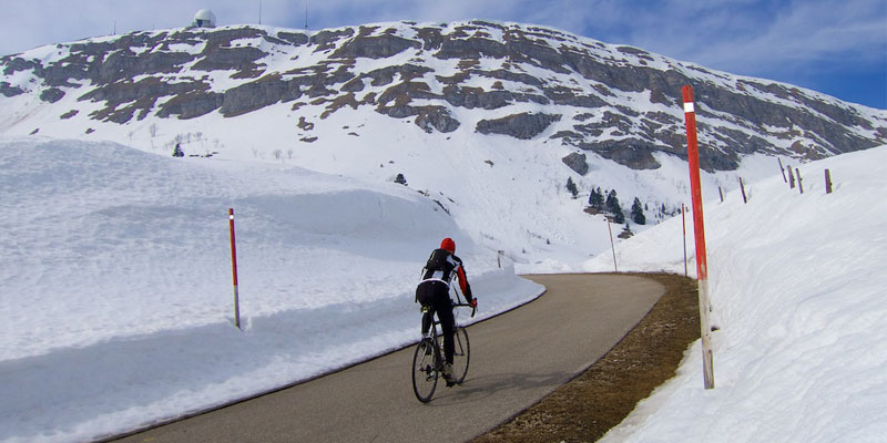 skiing and cycling